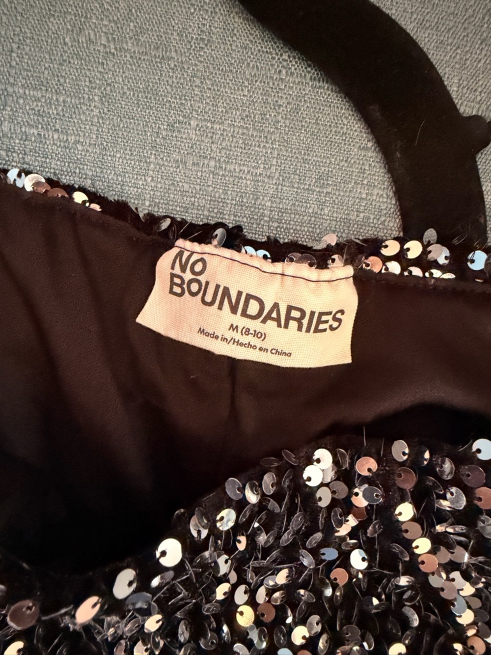 Sequin Flare women’s pants - Black Sparkle Sz medium - Picture 3 of 4